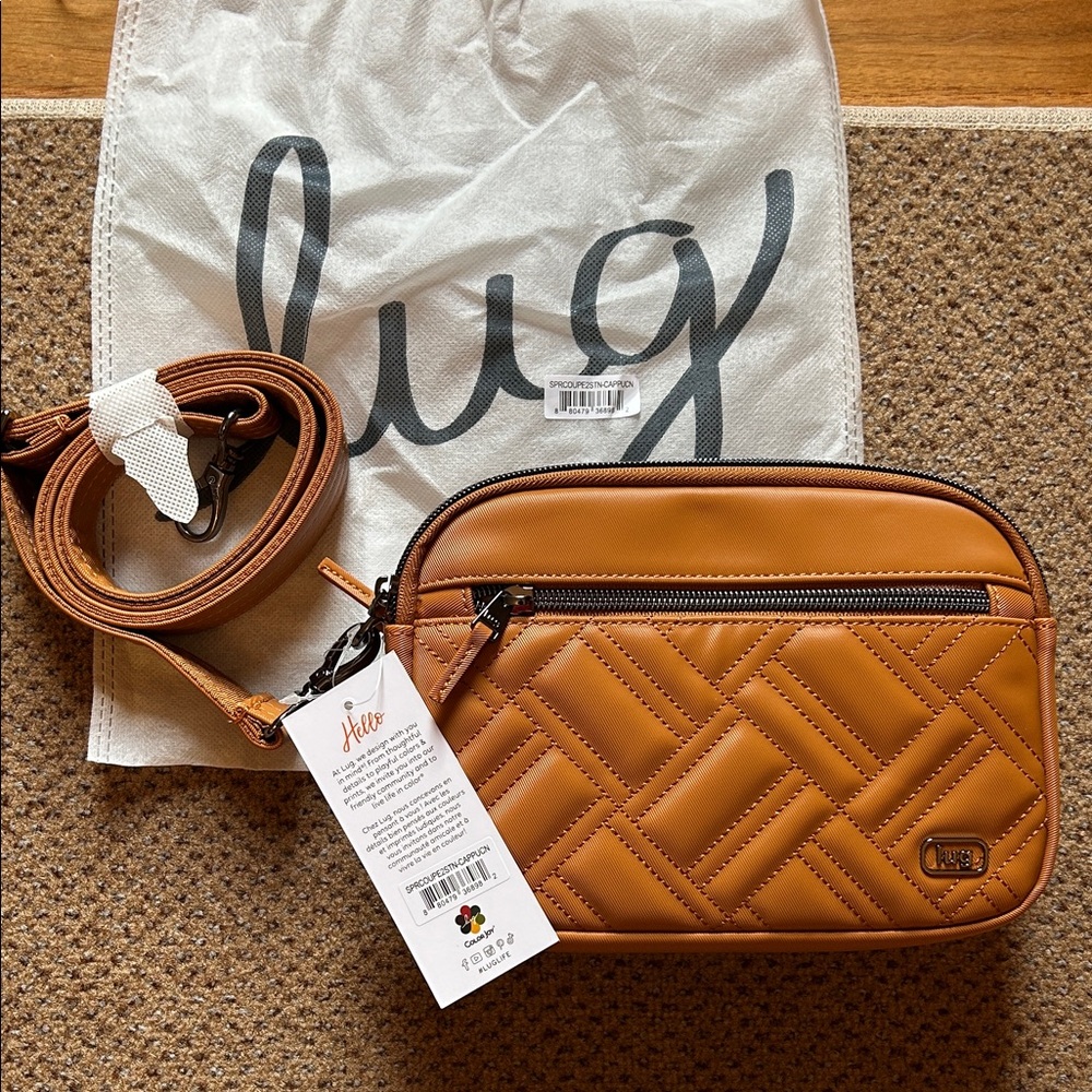 NWT Lug Super Coupe 3 Satin Luxe in Cappuccino